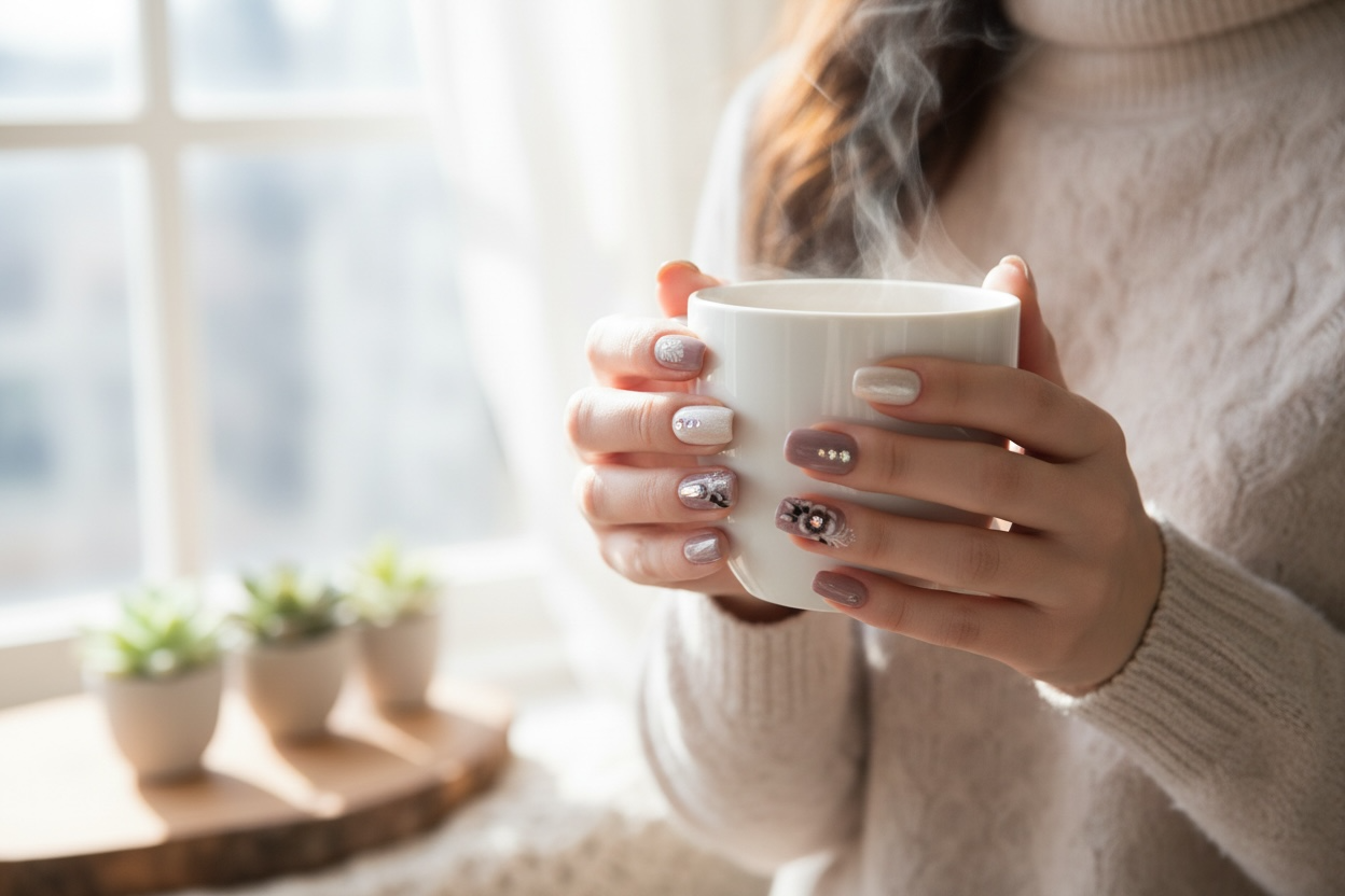 press on custom made gel nail extensions with rhinestones