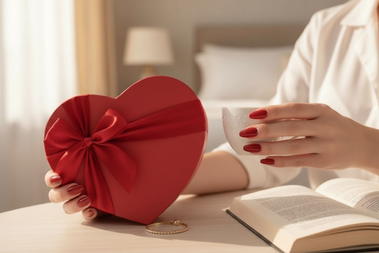 Polished press ons Luxury press-on nails with glossy finish, precision shape, and high-end salon-quality design